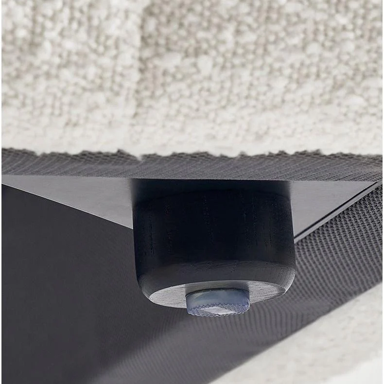 Cream Puff Boucle Bed Contemporary Upholstered Platform Bed Frame for Bedroom Comfort and Style - Image 4